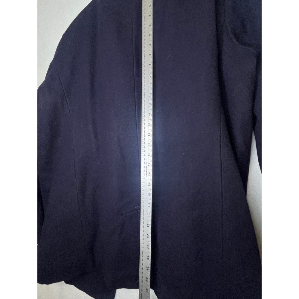 Lands End Mens XXL Tall Peacoat Navy Wool Blend Double Breasted Coat 50-52 - Picture 12 of 12